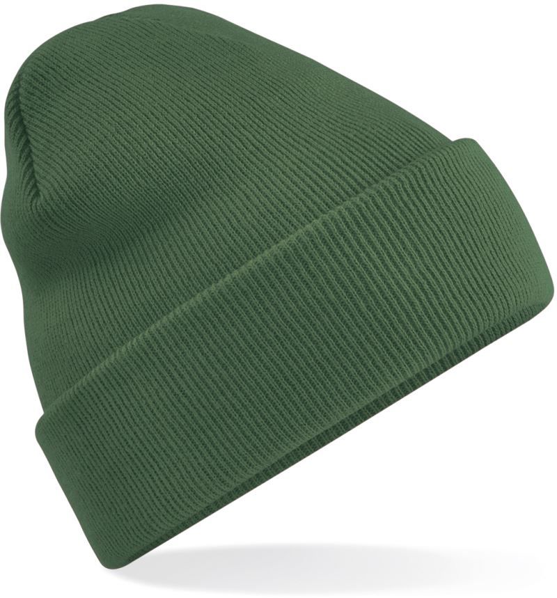 Unisex Strickmütze in mit breitem Umschlag und Rippstrick.