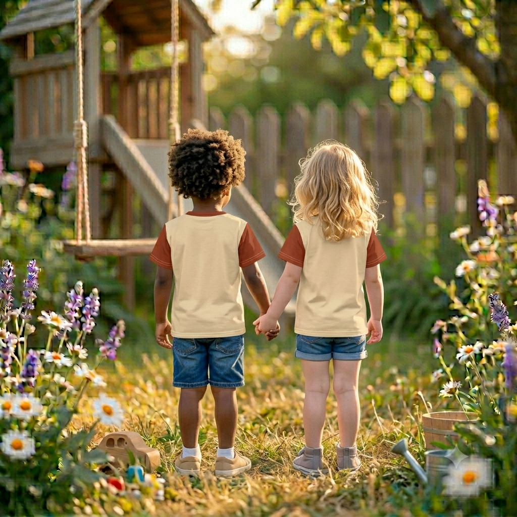 Bezauberndes Kinder T-Shirt „Little Lion“ aus  Baumwolle. Niedlicher Löwen-Print, cooles Ringer-Design & weicher Tragekomfort. Jetzt Lieblings-Shirt sichern!