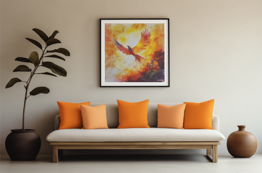 Unifarbener Kissenbezug aus 100 % Baumwolle in Spicy Orange und Cashmere Peach,  quadratisch aufgestellt. Erhältlich in den 5 Größen 35x35 cm (14"x14"), 40x40 cm (16"x16"), 45x45 cm (18"x18"), 55x55 cm (22"x22") sowie als Lendenkissen in 50x30 cm (20"x12").