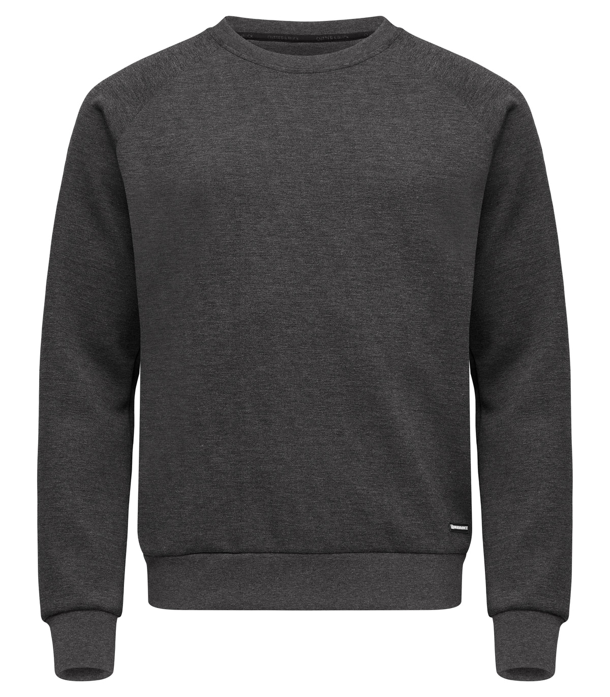 Herren Crew Neck Pullover in der Farbe Anthrazite mit klassischem Rundhalsausschnitt, langen Ärmeln und gerippten Bündchen an Ärmeln, Ausschnitt und Saum.
