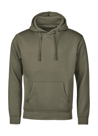 Herren Heavy Hoodie in Moss
mit lässiger Passform und cleanem, einfarbigem Design. Mit großer Kapuze samt Kordelzug, langen Ärmeln, breiten Rippbündchen und klassischer Kängurutasche auf der Vorderseite.