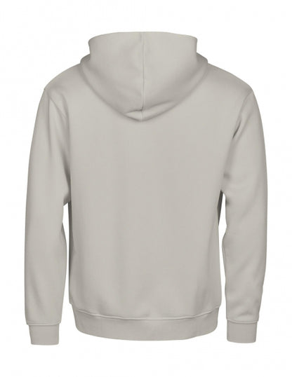 Herren Kapuzenpullover mit Reißverschluss in Cement mit lässiger Passform und cleanem, einfarbigem Design. Mit großer Kapuze samt Kordelzug, langen Ärmeln, breiten Rippbündchen und klassischer Kängurutasche auf der Vorderseite.