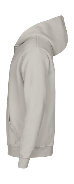 Herren Kapuzenpullover mit Reißverschluss in Cement mit lässiger Passform und cleanem, einfarbigem Design. Mit großer Kapuze samt Kordelzug, langen Ärmeln, breiten Rippbündchen und klassischer Kängurutasche auf der Vorderseite.