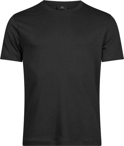 Herren Urban Pima Baumwoll T-Shirt in Schwarz mit cleanem, einfarbigem Design. Kurzärmeliges Baumwoll-T-Shirt mit Rundhalsausschnitt, geradem Schnitt und schlichtem, modernem Erscheinungsbild.
