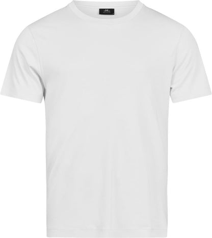 Herren Urban Pima Baumwoll T-Shirt in Weiß mit cleanem, einfarbigem Design. Kurzärmeliges Baumwoll-T-Shirt mit Rundhalsausschnitt, geradem Schnitt und schlichtem, modernem Erscheinungsbild.