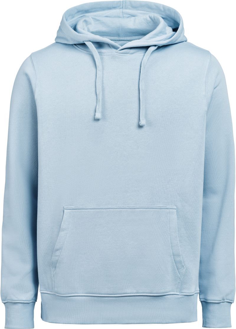 Herren schwerer Kapuzenpullover Regular Fit in Fog mit lässiger Passform und cleanem, einfarbigem Design. Mit großer Kapuze samt Kordelzug, langen Ärmeln, breiten Rippbündchen und klassischer Kängurutasche auf der Vorderseite.