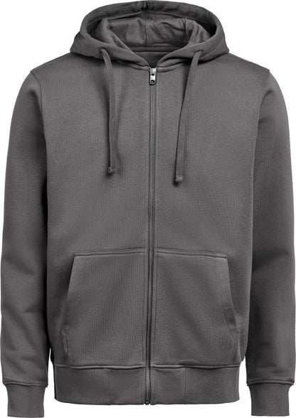 Schwere Kapuzenjacke Regular Fit in Charcoal mit lässiger Passform und cleanem, einfarbigem Design. Mit großer Kapuze samt Kordelzug, langen Ärmeln, breiten Rippbündchen und klassischer Kängurutasche auf der Vorderseite.
