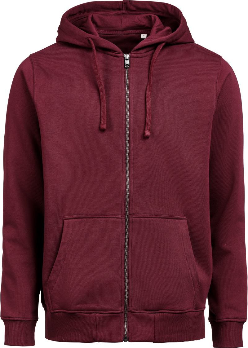 Schwere Kapuzenjacke Regular Fit in Purne mit lässiger Passform und cleanem, einfarbigem Design. Mit großer Kapuze samt Kordelzug, langen Ärmeln, breiten Rippbündchen und klassischer Kängurutasche auf der Vorderseite.