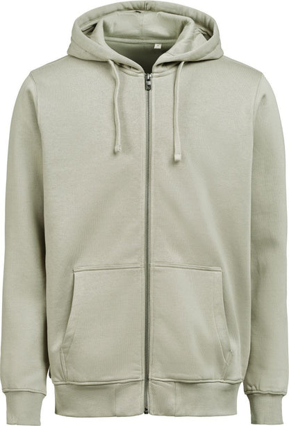 Schwere Kapuzenjacke Regular Fit in Sage mit lässiger Passform und cleanem, einfarbigem Design. Mit großer Kapuze samt Kordelzug, langen Ärmeln, breiten Rippbündchen und klassischer Kängurutasche auf der Vorderseite.