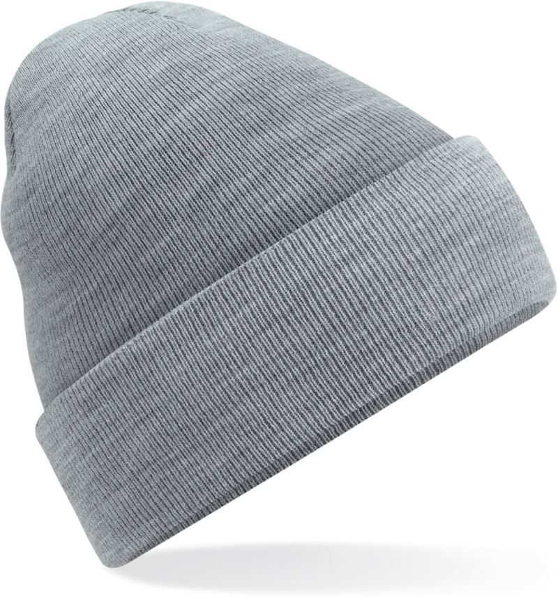 Unisex Strickmütze in mit breitem Umschlag und Rippstrick.