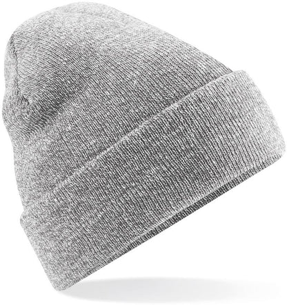 Unisex Strickmütze in mit breitem Umschlag und Rippstrick.