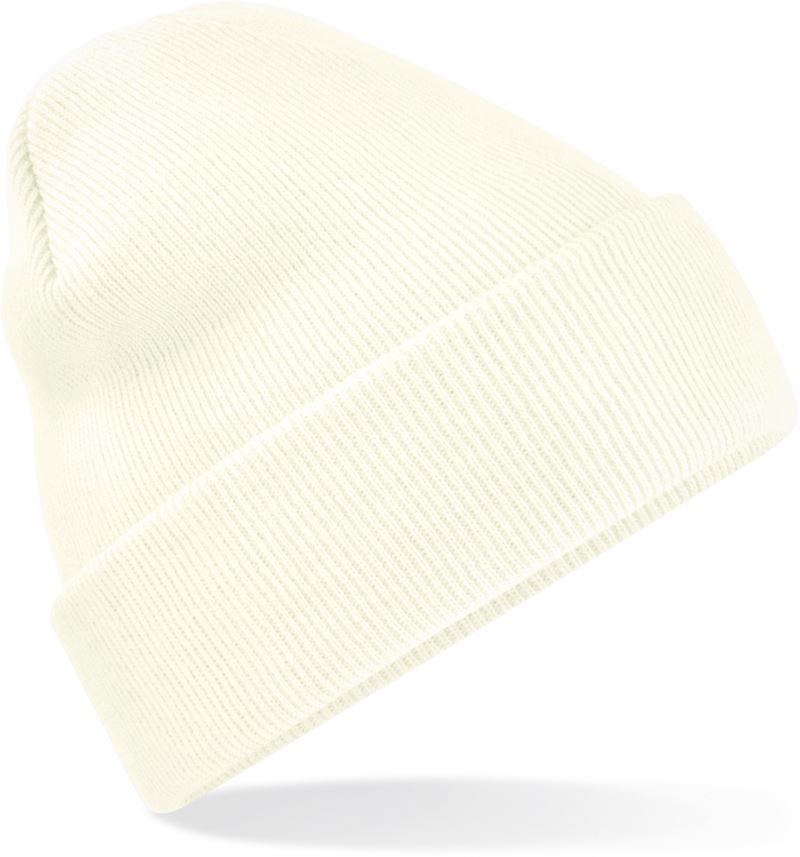 Unisex Strickmütze in mit breitem Umschlag und Rippstrick.