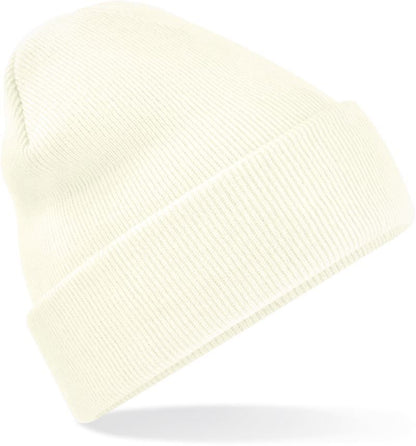 Unisex Strickmütze in mit breitem Umschlag und Rippstrick.